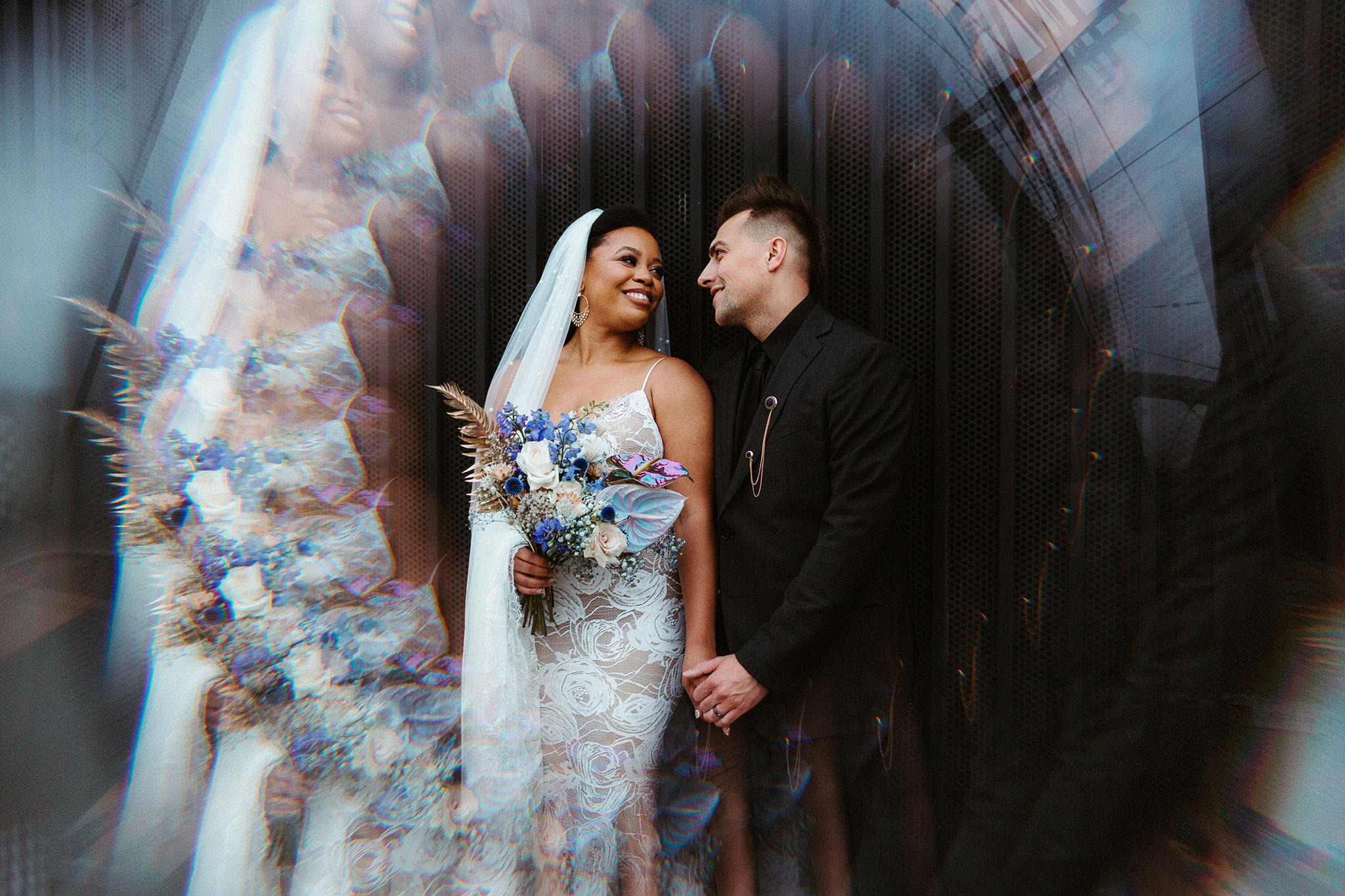 creative east angel dtla wedding photos