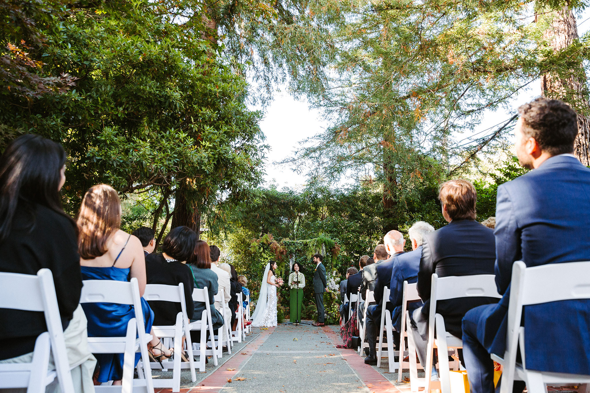 OUTDOOR ART CLUB MILL VALLEY WEDDING 2 outdoor art club wedding ceremony
