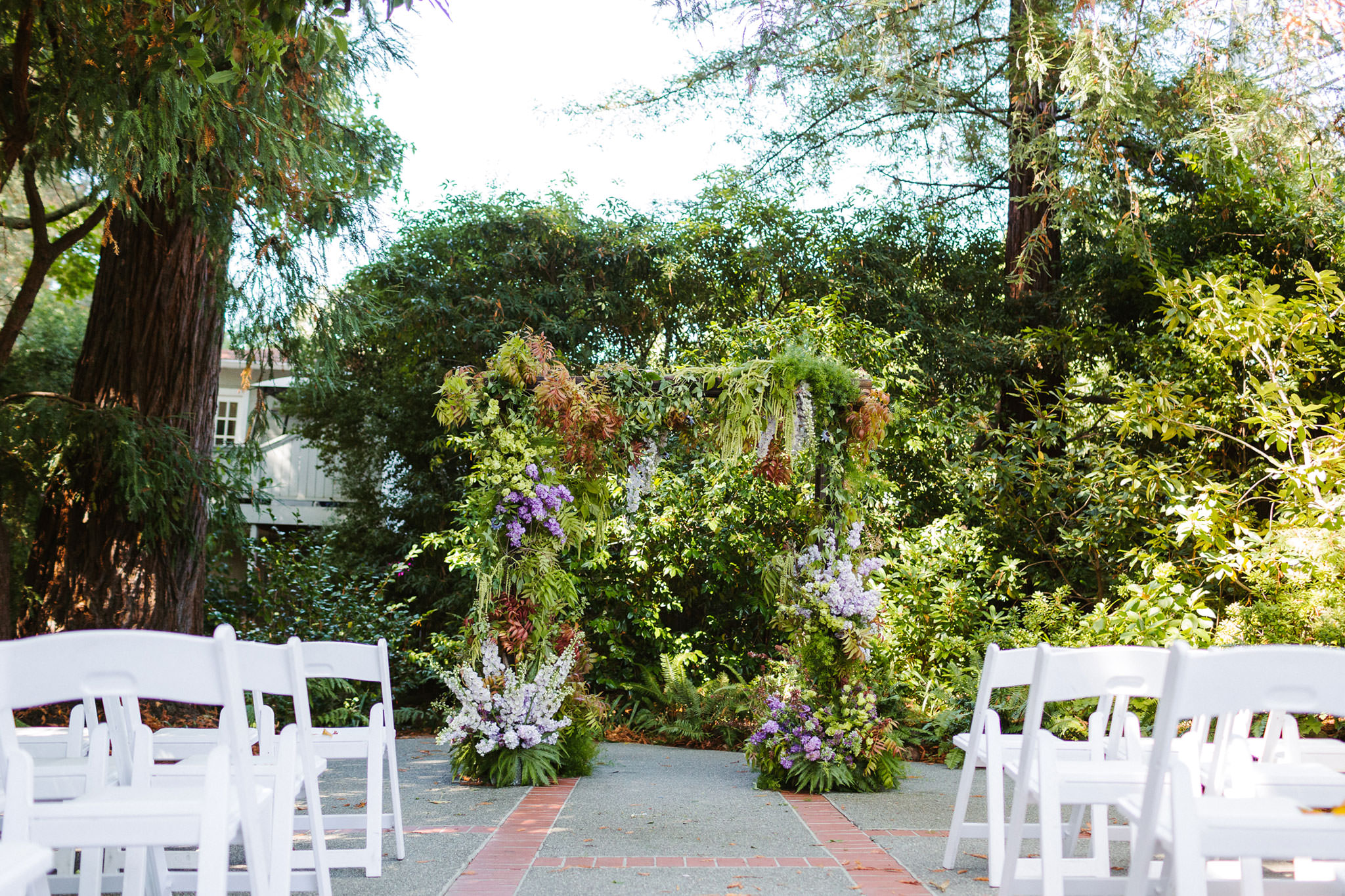 OUTDOOR ART CLUB MILL VALLEY WEDDING 7 outdoor art club mill valley ceremony space