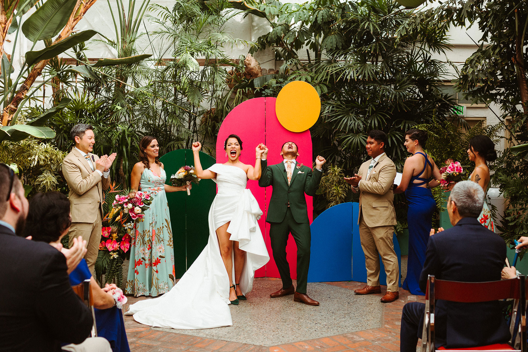 ceremony celebration old mill park wedding