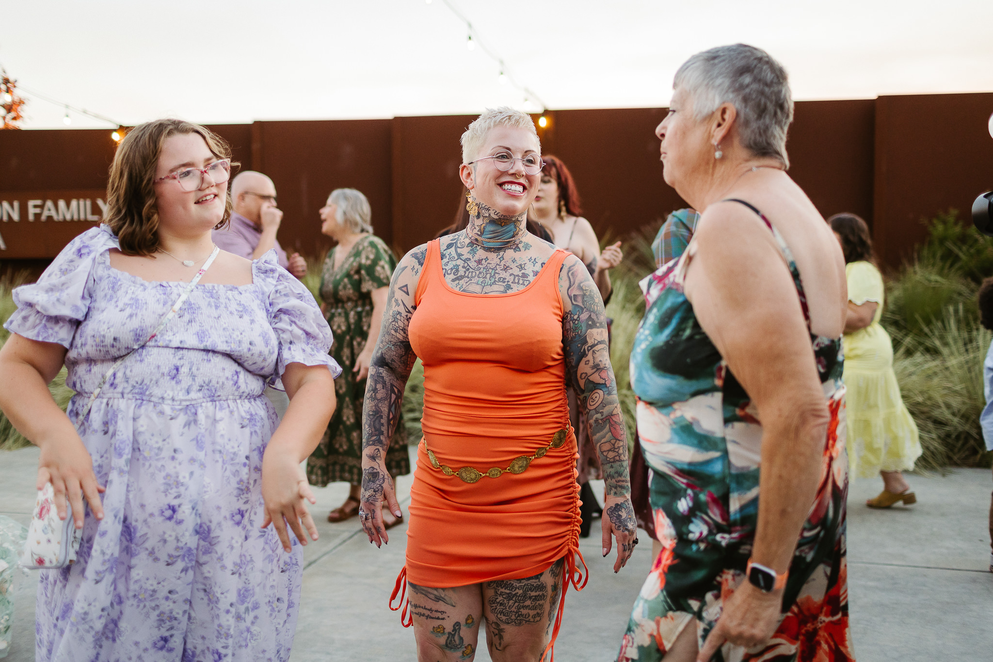 LUTHER BURBANK CENTER WEDDING 17 luther burbank center wedding and dancing on the patio